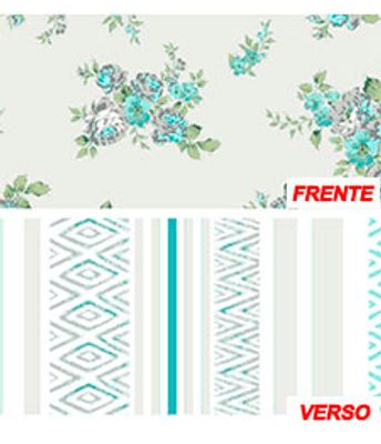 HOME DOUBLE COMM PRT FLR 8-1 AZUL