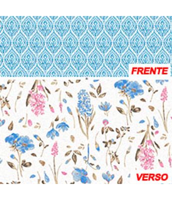 HOME DOUBLE COMM PRT ORN 3-1 AZUL