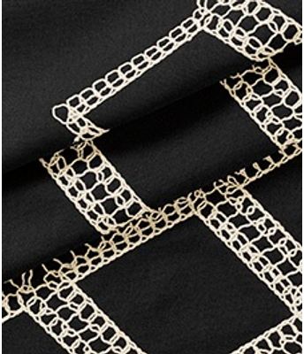 BORD LINEN CORDONE PRETO