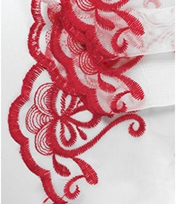 VOIL DECOR LILLE 1 VERMELHO UNI