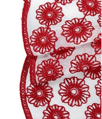 VOIL DECOR LILLE 6 VERMELHO UNI