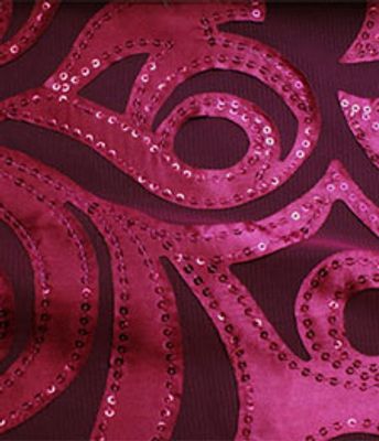 TULE BORD PAETE ARABESCO PINK CLASSIC