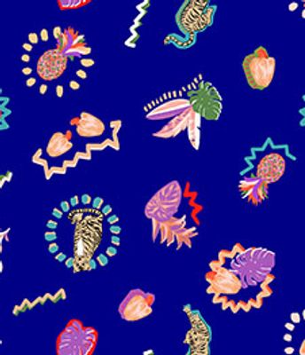 VISC LEBLON DGT PRT FGR 2-2 AZUL MATISSE