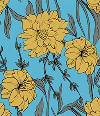 VISC CASUAL 147 PRT FLR 72-2 AZUL