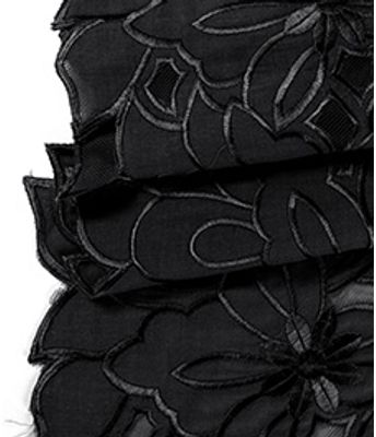 TULE BORD VOIL PRETO