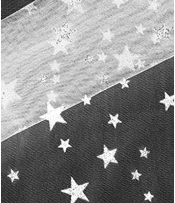 TULE GLITTER STAR BRANCO