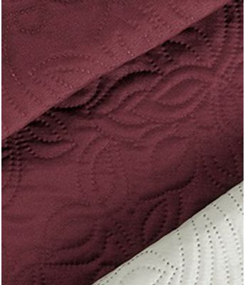 HOME DBL 240 BICOR 6 DEEP WINE/OFF WHITE